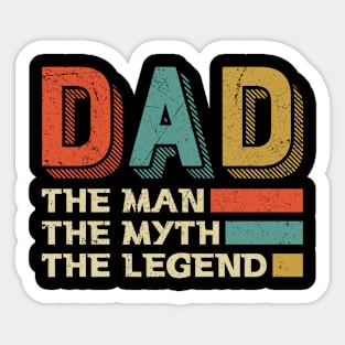 The Man The Myth The Legend Best Dad Ever Gift For Men Father Day Sticker